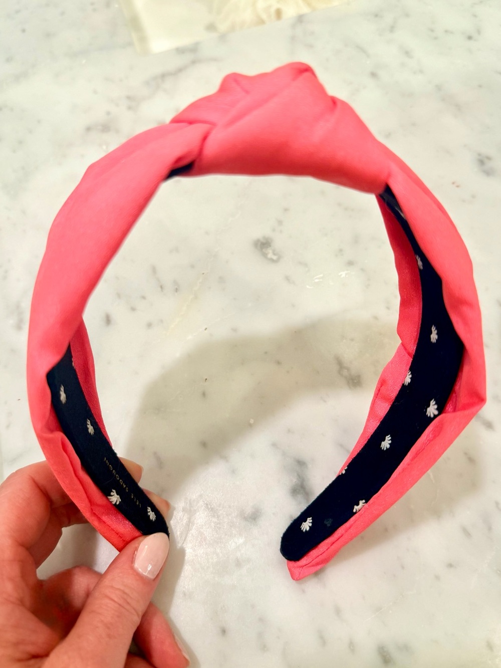 Lele Sadoughi Knotted Headband in Bright Pink
